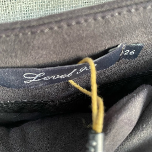 NWT Level 99 Suede Look Flare Pants - Picture 4 of 8